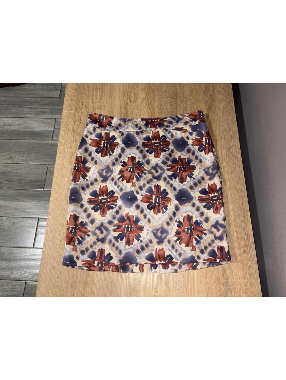 Banana Republic Womens Size 2 Floral Abstract Mini Skirt Career Casual
